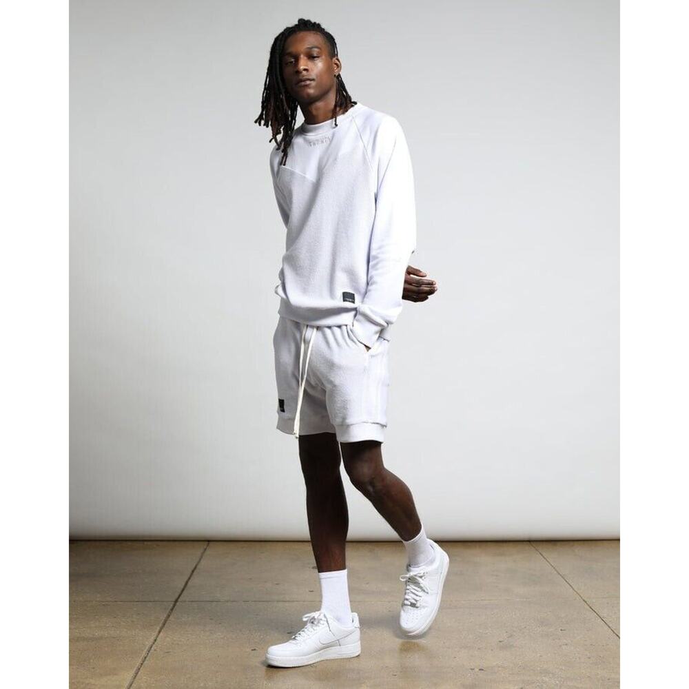 Twenty Montreal Sweatshirt Men's Large White Ribbed Cuffs Long Sleeve Pullover